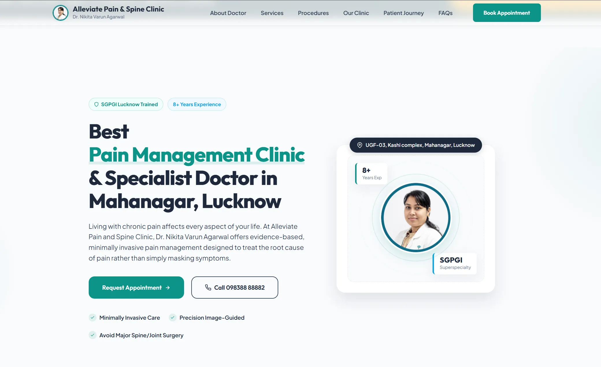 How Shrazen Built Search Authority for Alleviate Pain & Spine Clinic in Lucknow