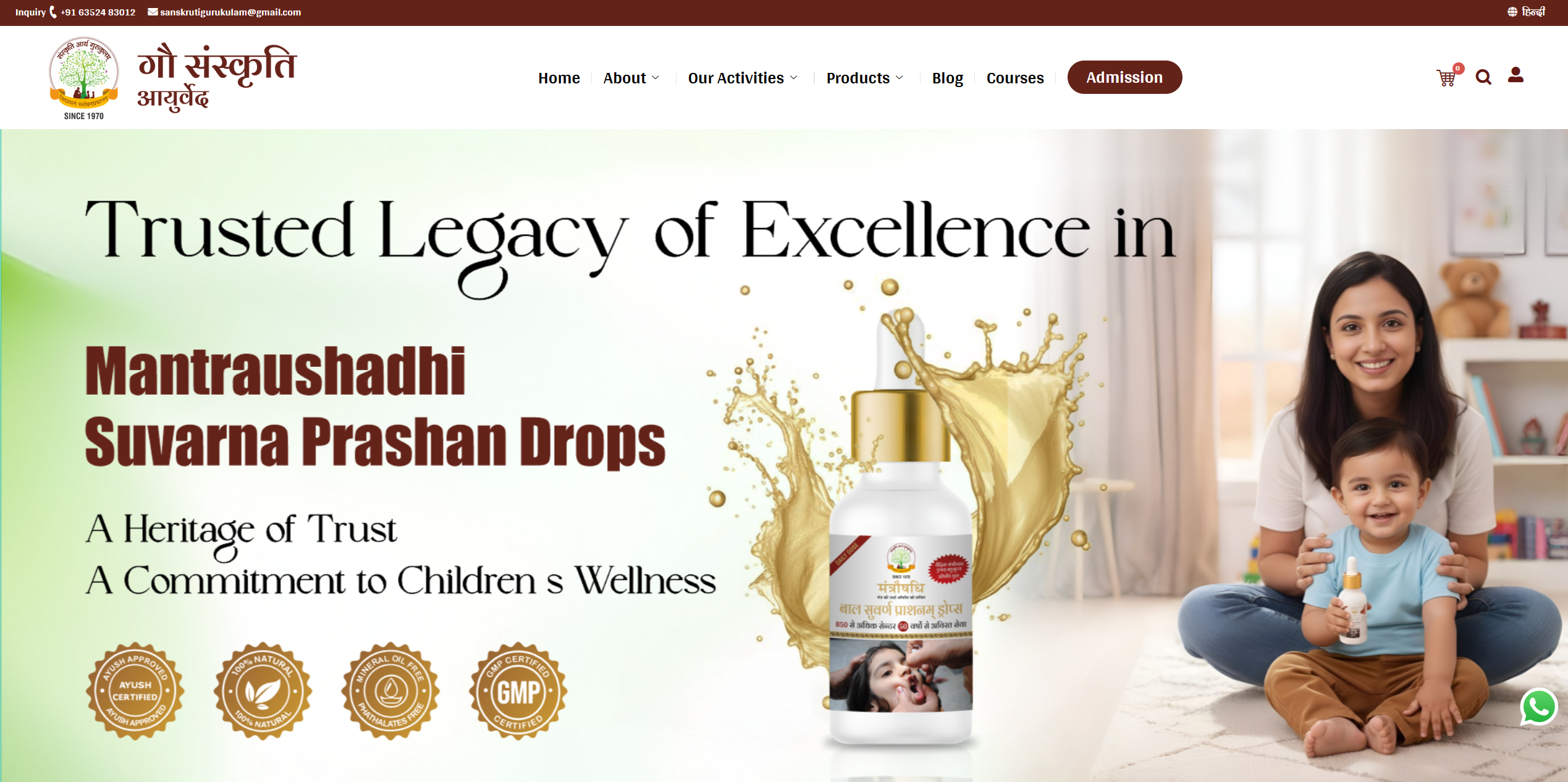 From Ancient Ayurvedic Wisdom to Modern Search Visibility: Sanskruti Gurukulam Growth