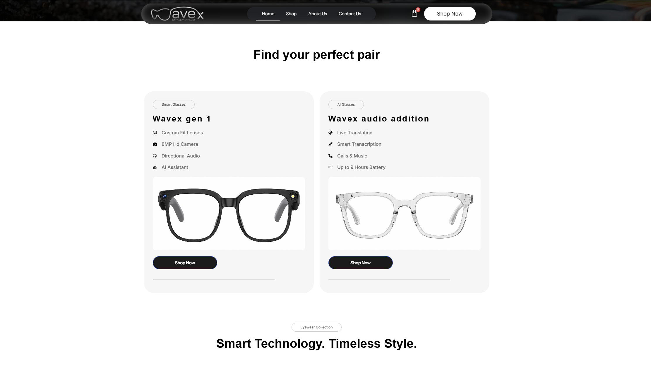Building a Future-Facing E-commerce Experience for WaveX AI Smart Glasses
